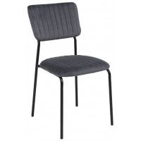 Стул AksHome Rain (Рейн) темно-серый велюр HLR-21/черный