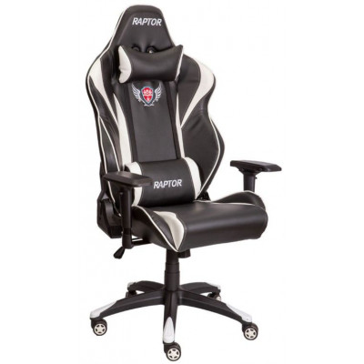 Кресло Akshome Raptor (Раптор) черный+белый купить в Минске