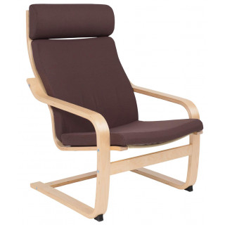 Кресло-качалка AksHome RELAX (Релакс) ткань коричневый 10858-15