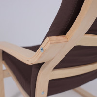 Кресло-качалка AksHome RELAX (Релакс) ткань коричневый 10858-15 купить в Минске