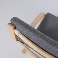 Кресло-качалка AksHome RELAX (Релакс) ткань серый QS-9 купить в Минске