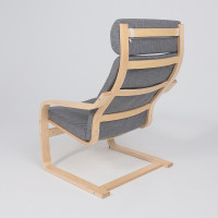 Кресло-качалка AksHome RELAX (Релакс) ткань серый QS-9 купить в Минске