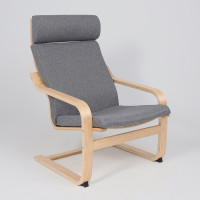 Кресло-качалка AksHome RELAX (Релакс) ткань серый QS-9 купить в Минске