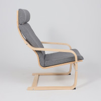 Кресло-качалка AksHome RELAX (Релакс) ткань серый QS-9 купить в Минске