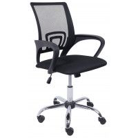 Кресло AksHome RICCI (Ричи) 695 CH ткань/сетка чёрный+сетка-черная