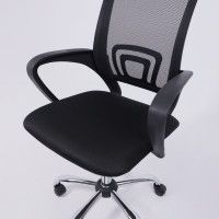 Кресло AksHome RICCI (Ричи) 695 CH ткань/сетка чёрный+сетка-черная купить в Минске