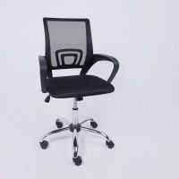 Кресло AksHome RICCI (Ричи) 695 CH ткань/сетка чёрный+сетка-черная купить в Минске