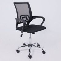 Кресло AksHome RICCI (Ричи) 695 CH ткань/сетка чёрный+сетка-черная купить в Минске