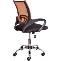 Кресло AksHome RICCI (Ричи) CHROME оранжевый / черный купить в Минске