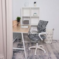 Кресло AksHome RICCI White Kids (Ричи) New ткань черно-белая диор купить в Минске