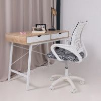 Кресло AksHome RICCI White Kids (Ричи) New ткань черно-белая диор купить в Минске