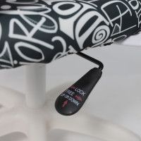 Кресло AksHome RICCI White Kids (Ричи) New ткань черно-белая диор купить в Минске