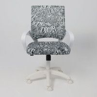 Кресло AksHome RICCI White Kids (Ричи) New ткань черно-белая диор купить в Минске