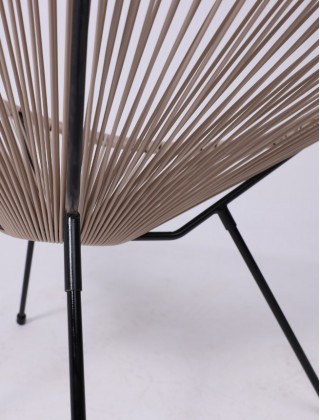 Кресло садовое RIMINI иск.ротанг, коричневый