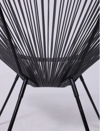 Кресло садовое RIMINI иск.ротанг, серый
