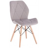 Стул AksHome RIO (Рио) светло-серый велюр/бук купить в Минске