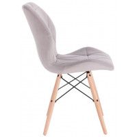 Стул AksHome RIO (Рио) светло-серый велюр/бук купить в Минске