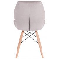 Стул AksHome RIO (Рио) светло-серый велюр/бук купить в Минске