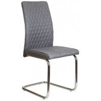 Стул AksHome RONALD (Роналд) светло-серая ткань Seattle-005/хром