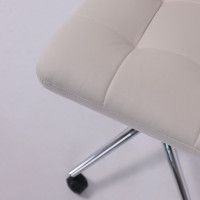 Кресло AksHome Роза квадрат Seven 02 белый/хром купить в Минске