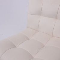 Кресло AksHome Роза квадрат Seven 02 белый/хром купить в Минске