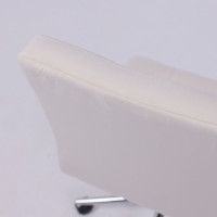 Кресло AksHome Роза квадрат Seven 02 белый/хром купить в Минске