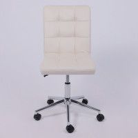 Кресло AksHome Роза квадрат Seven 02 белый/хром купить в Минске