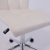 Кресло AksHome Роза квадрат Seven 02 белый/хром купить в Минске