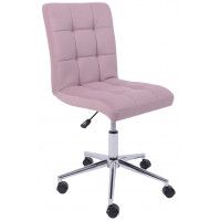 Кресло AksHome Роза квадрат Velutto 11 пыльная роза/хром