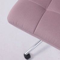 Кресло AksHome Роза квадрат Velutto 11 пыльная роза/хром купить в Минске
