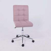 Кресло AksHome Роза квадрат Velutto 11 пыльная роза/хром купить в Минске