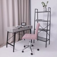 Кресло AksHome Роза квадрат Velutto 11 пыльная роза/хром купить в Минске