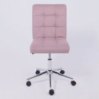 Кресло AksHome Роза квадрат Velutto 11 пыльная роза/хром купить в Минске