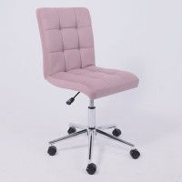 Кресло AksHome Роза квадрат Velutto 11 пыльная роза/хром купить в Минске