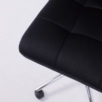 Кресло AksHome Роза квадрат Velutto 34 черный/хром купить в Минске Кресло AksHome Роза квадрат Velutto 34 черный/хром купить в Минске