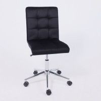 Кресло AksHome Роза квадрат Velutto 34 черный/хром купить в Минске Кресло AksHome Роза квадрат Velutto 34 черный/хром купить в Минске