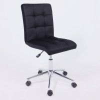 Кресло AksHome Роза квадрат Velutto 34 черный/хром купить в Минске Кресло AksHome Роза квадрат Velutto 34 черный/хром купить в Минске