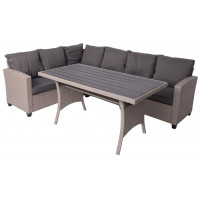 Комплект садовой мебели Akshome ROSEWOOD (диван 2 шт., стол 1 шт.) серый