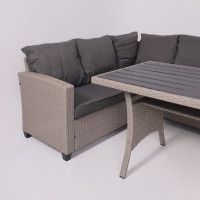 Комплект садовой мебели Akshome ROSEWOOD (диван 2 шт., стол 1 шт.) серый купить в Минске