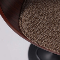 Стул барный AksHome ROSSI (Росси) букле коричневый Lisa 421/черный купить в Минске
