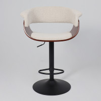 Стул барный AksHome ROSSI (Росси) букле кремовый Lisa 102/черный купить в Минске