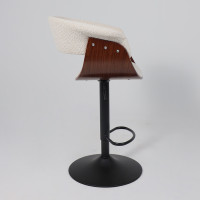 Стул барный AksHome ROSSI (Росси) букле кремовый Lisa 102/черный купить в Минске