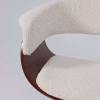 Стул барный AksHome ROSSI (Росси) букле кремовый Lisa 102/черный купить в Минске