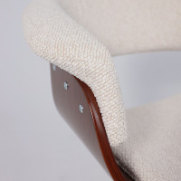 Стул барный AksHome ROSSI (Росси) букле кремовый Lisa 102/черный купить в Минске