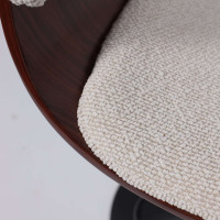 Стул барный AksHome ROSSI (Росси) букле кремовый Lisa 102/черный купить в Минске