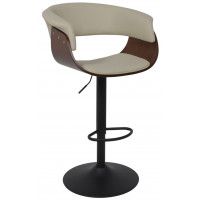 Стул барный AksHome ROSSI (Росси) кремовый C-18/черный