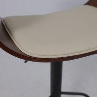 Стул барный AksHome ROSSI (Росси) кремовый C-18/черный купить в Минске Стул барный AksHome ROSSI (Росси) кремовый C-18/черный купить в Минске