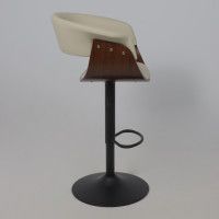 Стул барный AksHome ROSSI (Росси) кремовый C-18/черный купить в Минске Стул барный AksHome ROSSI (Росси) кремовый C-18/черный купить в Минске