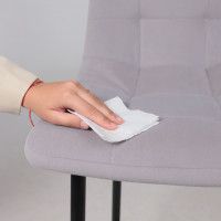 Стул барный РОЙ B Kiton 722 Smoke серый велюр/черный купить в Минске