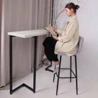 Стул барный РОЙ B Kiton 722 Smoke серый велюр/черный купить в Минске